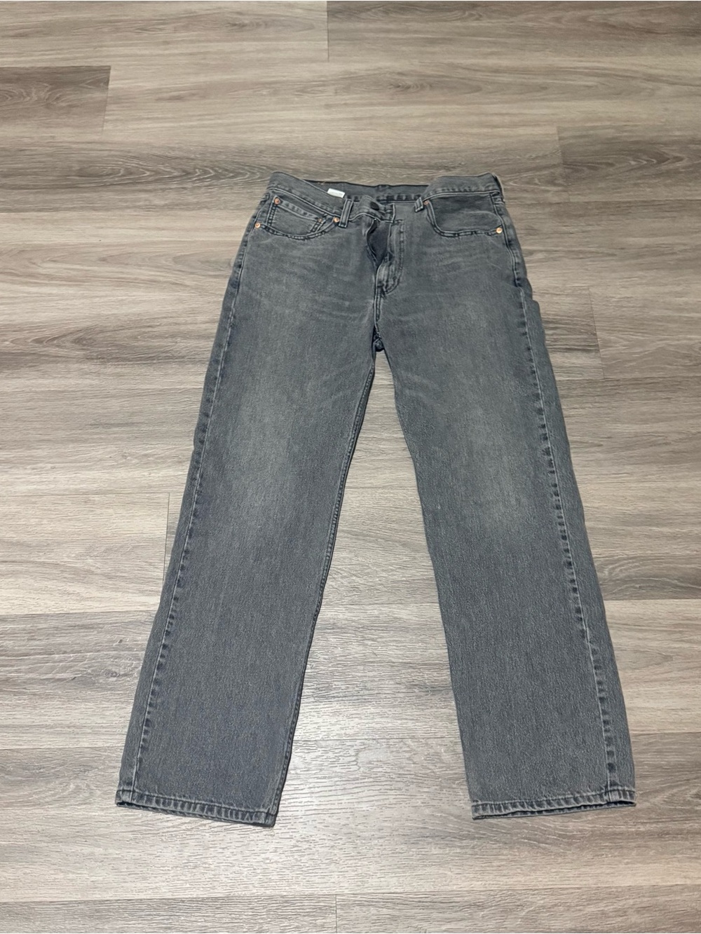 Levi's Men's Charcoal Straight-Leg Jeans